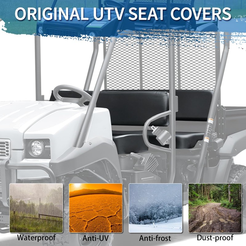 Front Bench Seat Cover Replace for 1993-2008 Kawasaki Mule 2500