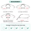 Eyekepper Titanium Rimless Round Reading Glasses Circle Readers Silver，+1.25