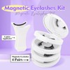 Magnetic-Eyelashes 4 Pairs with Applicator, Reusable Natural Look Lashes Kit