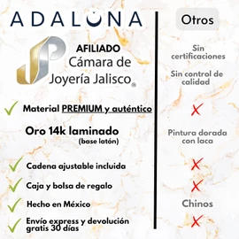 ADALUNA Collar de medalla de la Virgen de Guadalupe para mujer, Oro 14k laminado, Cadena ajustable con dije Nuestra Señora de Guadalupe, Joyería religiosa católica, Regalo caja, bolsa y tarjeta incluida Dia de las madres, primera comunión