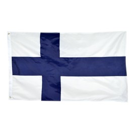 Shop72 - Finland Flag Sewn Stripes Sturdy 201D Oxford Nylon Country Flags - World Flag - Canvas Header Brass Grommets Double Stitched From Wind Side Flags 3x5 Outdoor