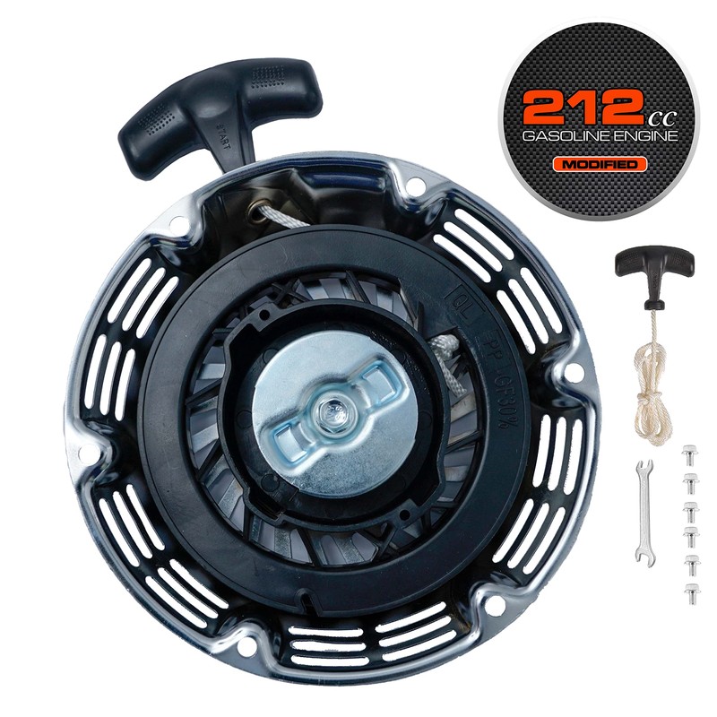 JMCHstore Brilliant Chrome Pull Start Recoil Starter Assembly for Predator