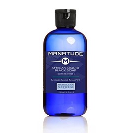 Manatude African Liquid Black Soap w/Tea Tree by Moroccan Natural
