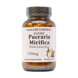 Pueraria Mirifica | 550 mg Per Capsule | Promotes Natural Beauty, Skin Elasticity & Hair Health | 60 Veggie Capsules | Non-GMO | Stearate Free | Glass Bottle