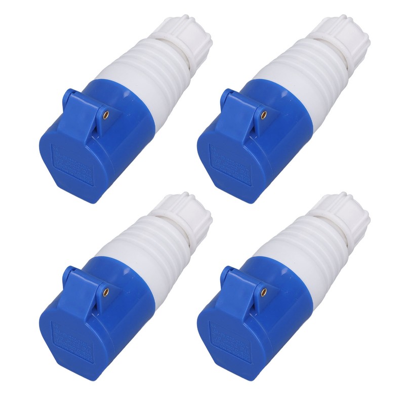 4Pcs 3 Pin Waterproof Industrial Socket Connector IP44 Waterproof Socket