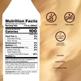 Monin - Toasted Marshmallow Syrup, Flavor of Campfire Treats, Natural Flavors, Great for Mochas, Shakes, Cocoas and Cocktails, Non-GMO, Gluten-Free (750 ml)