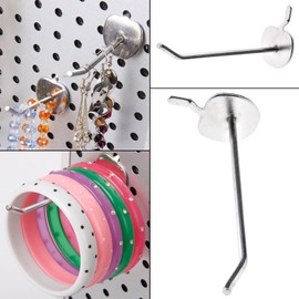 25 x Single Stecktafel Haken slatwal Laden-Zinken Peg Kleiderbügel Board Kleiderbügel …