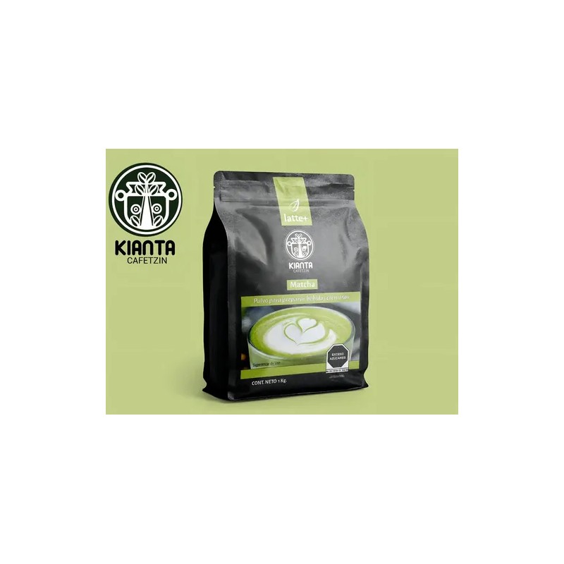 Matcha Latte Polvo 1kg Kianta Cafetzin Bebida Saludable Energizante