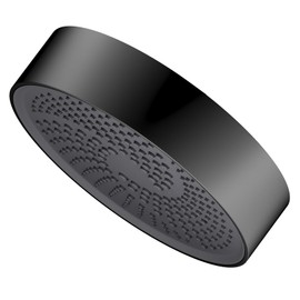 AULEEND，high pressure shower heads，with Anti-Clog Rubber Jets - 360° Rotation Adjustable Shower Head -7.87inches (Matte Black)