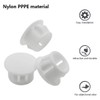 Qjaiune 1/2 Inch / 13mm Hole Caps White Plastic Hole