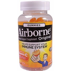 Airborne Original Immune Support Supplement, Orange, 42 Gummies