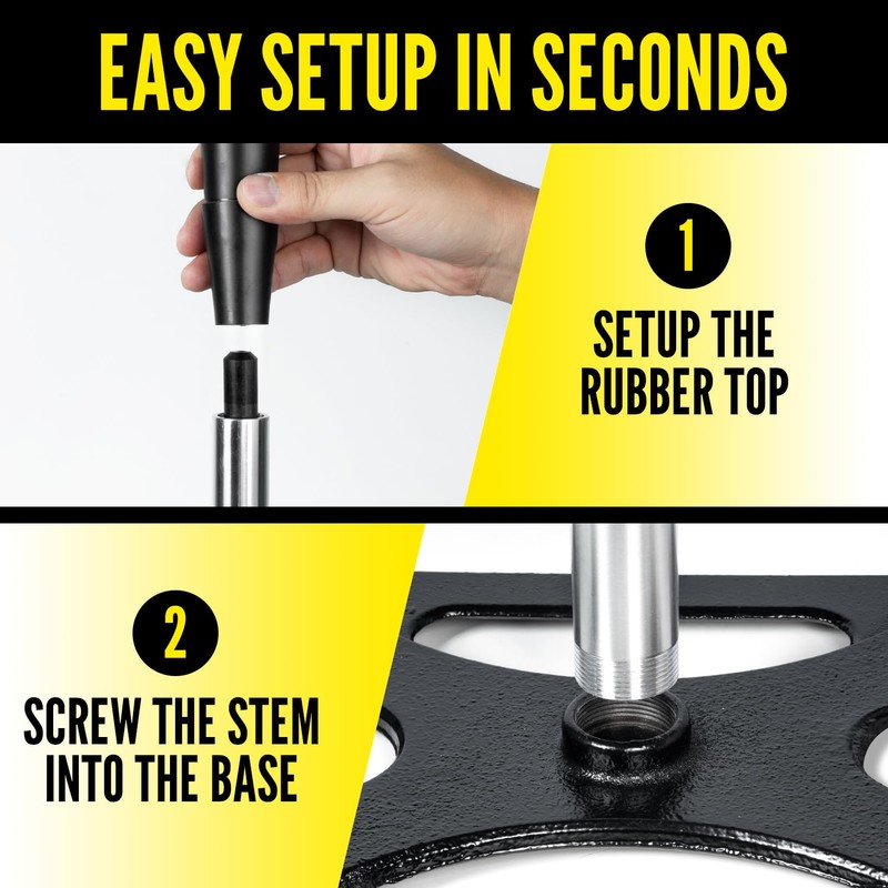 PLAYAPUT 5 Position Batting Tee,Hitting Tee Height Adjustable 24-46 Inch