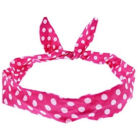 Zac's Alter Ego Fabric Polka Dot Retro Style Wire Headband