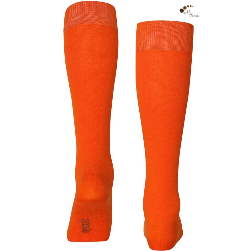 Mysocks Unisex Knee High Long Socks Orange,4-7