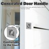 4 Pack Flush Pull Handle for Door, Square Stainless Steel
