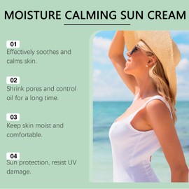 2 Stück Lightweight Moisturising Fluid, Sun Protection - SPF50, Physical Sunscreen, Instant Effective Sun Lotion with Light Texture, Non-Greasy, Für alle Hauttypen Geeignet