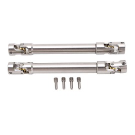 2 Pcs RC Drive Shaft Stainless Steel M4 for 1/10 RC Crawler for Traxxas for Axial SCX10 II 113mm