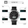 SKMEI Mens Watch Minimalism Analog Digital Watch with Alarm Stopwatch