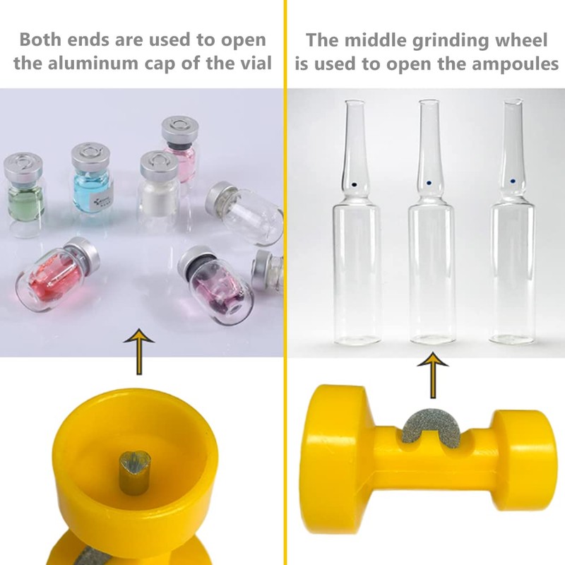 SunMelt Ampoule Vial Bottle Opener, Double-Head Decapper Nursing Cutter Operation