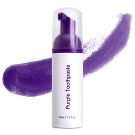 Dersoud Purple Toothpaste for Teeth Whitening,Purple Teeth Whitening Kit,Tooth Stain Removal Colour Corrector,1.5Fl Oz