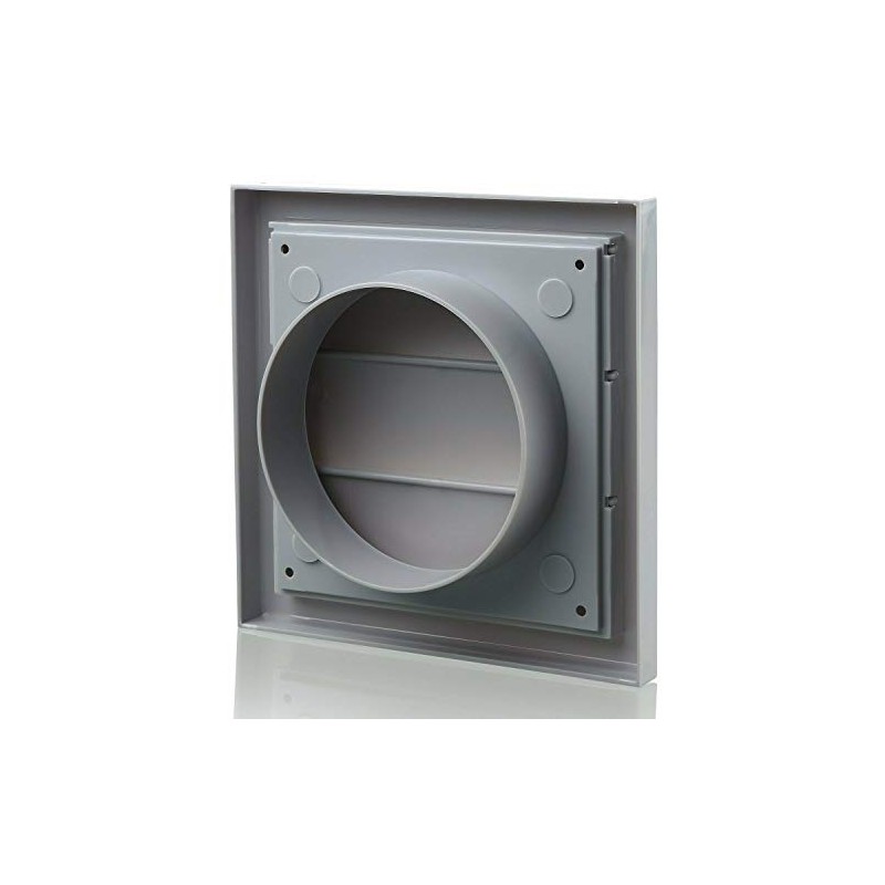 150 mm 6 inch External Ducting Gravity Wall Shutter Grille