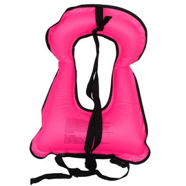 Lyuwpes Snorkel Vest Adult Inflatable Snorkeling Jackets Man Women Unisex Pink