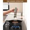 CIRCLE JOY Electric Salt and Pepper Grinder Set Rechargeable Salt