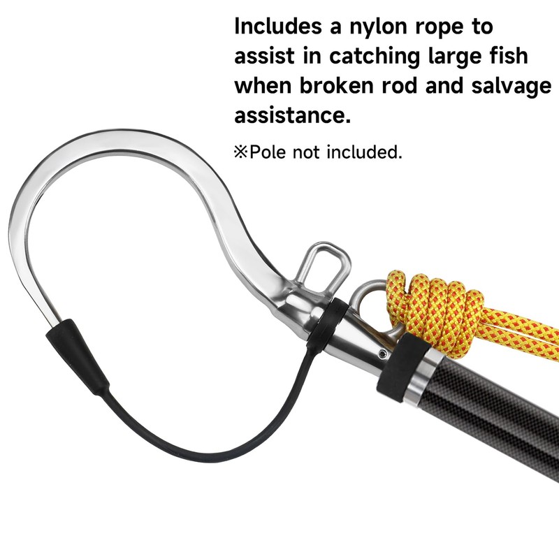 SAN LIKE Flying Gaff Hook with 6M Rope, Fishing Sea