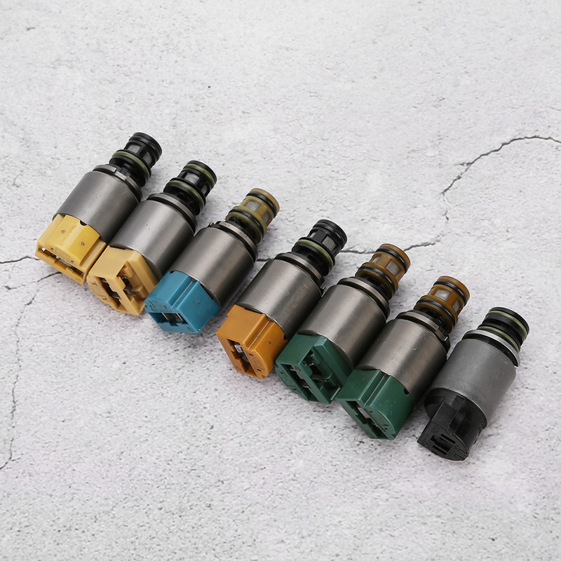 7Pcs Transmission Solenoid Valve Set Fit for 545i/550i/645ci/645Li/650i/5 7 Series