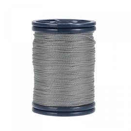 uxcell 0.6mm Polyester Sewing Thread 82 Yards Extra Strong Upholstery Thread Lightly Wax String for Manual and Machine Sews Light Grey