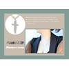 Cross Pendant Freshwater Pearls Alphabet Necklace Sterling Silver 18K Gold