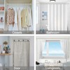 Thestoa Brushed Nickel Shower Curtain Rod Adjustable 43-92 inch, 1"Diameter