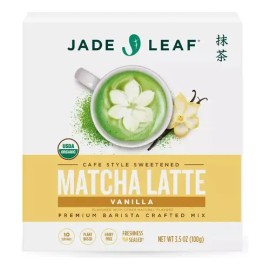Té Verde Matcha Latte Vanilla Orgánico en Polvo, por Jade Leaf, de 100 g                                                                              