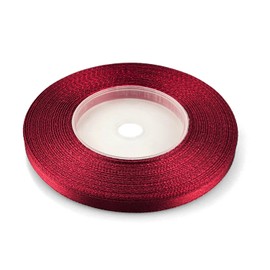 Netuno 1 x Satin Ribbon Bordeaux Light 6 mm x 32 m Gift Ribbon Wedding Decoration Fabric Ribbon Bows Coloured for Packaging Decoration Gifts Ribbon Colourful Ribbons Satin Ribbons Silk Ribbon