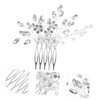 OATIPHO Bridal Rhinestone Hair Comb for Weddings Elegant Headpiece for