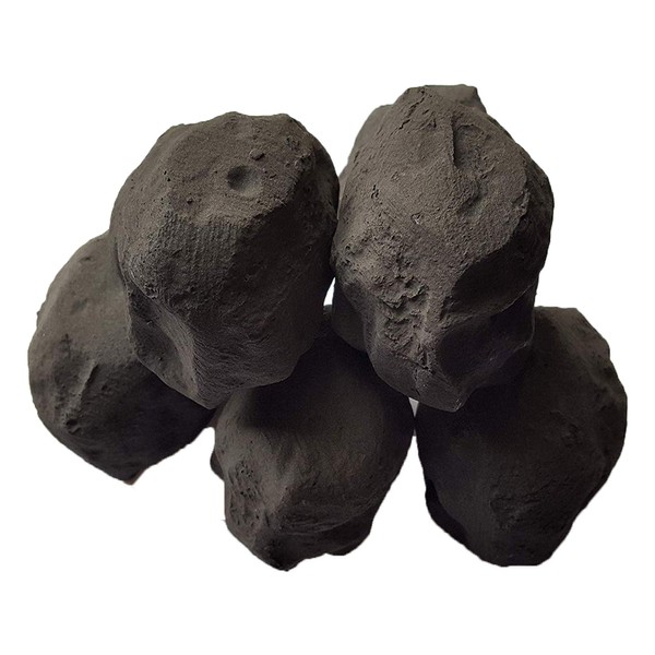Large Cast Coals for Gas Fires/Living Flame Fire Black. Latest 2022 Design (10) - by Firebrand Direct