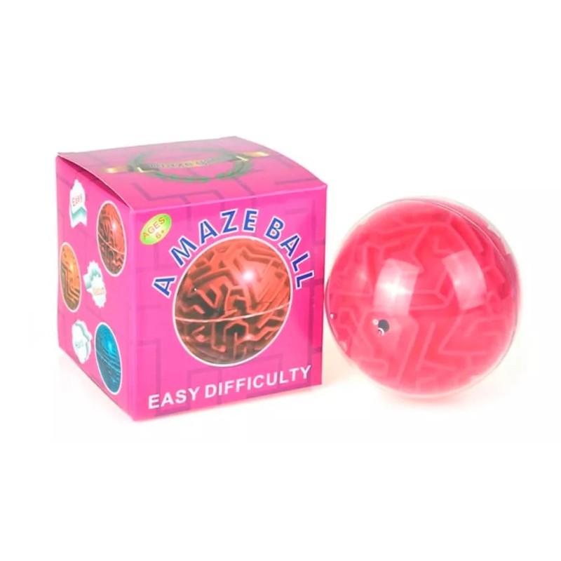 Amaze Ball Esfera Laberinto 3d Bola 10 Cm Azul