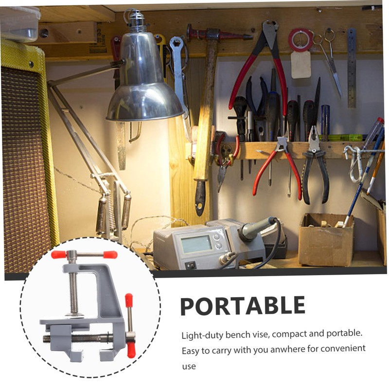 Operitacx Mini Vice for Workbenches Jewellers Small Handle Craft Device