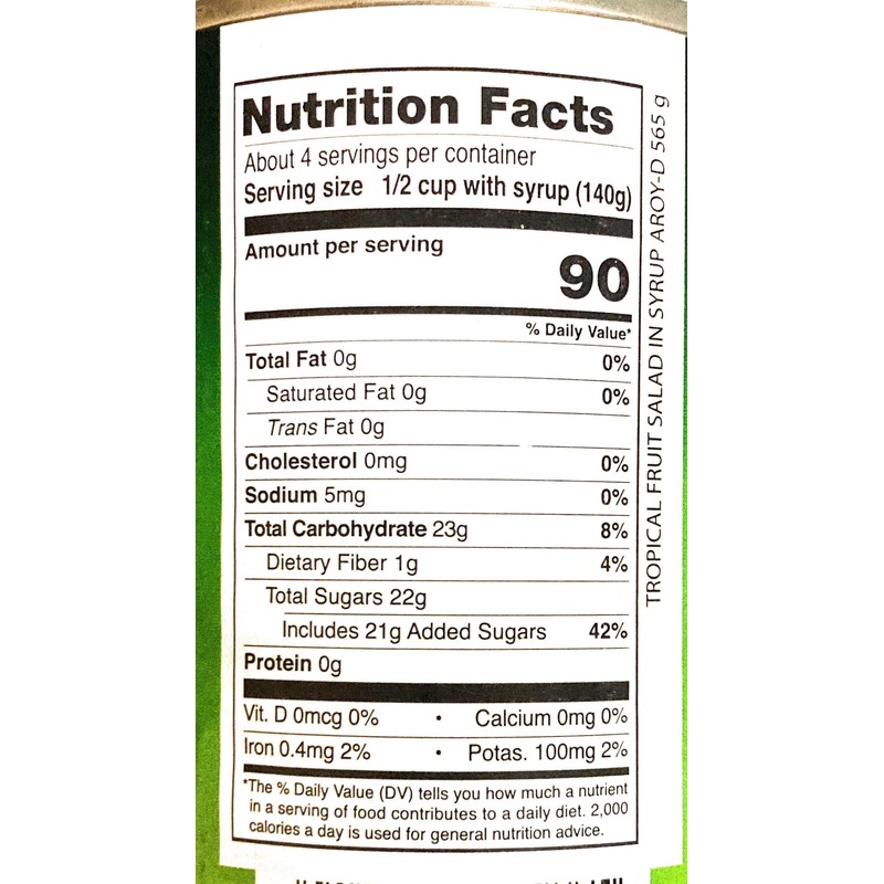 4 Pack Tropical Fruit Salad In Light Syrup(20 Oz Each)