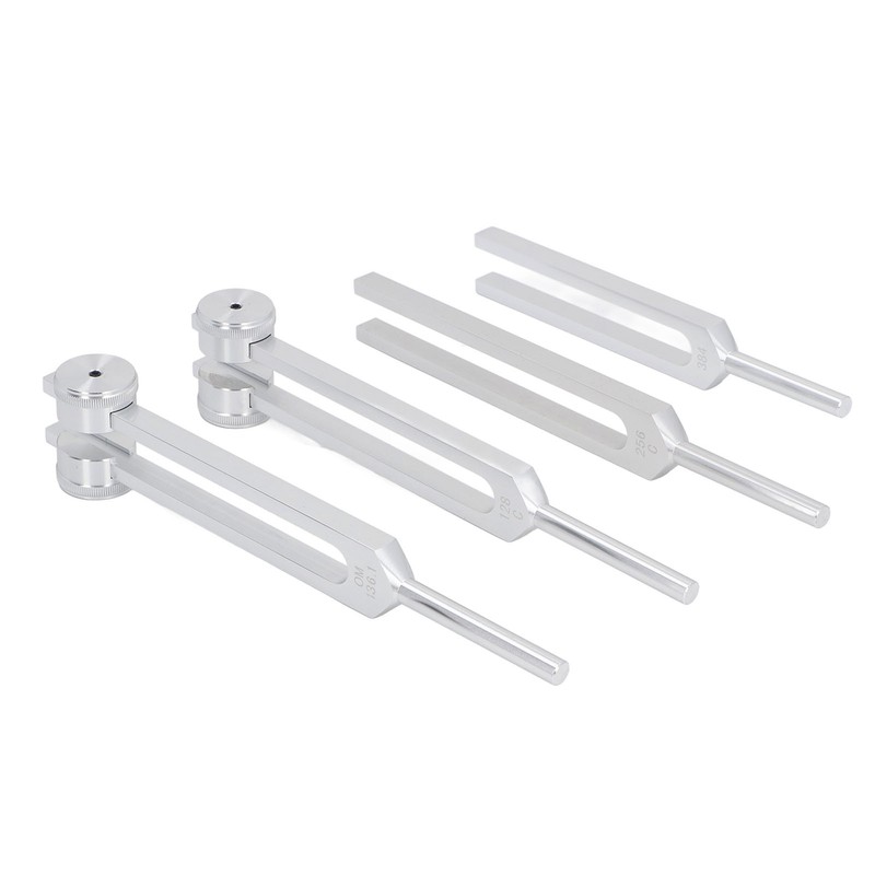 Resonance Tuning Forks Healing Set C128Hz 384Hz C256Hz OM136.1Hz Weighted