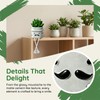 Fake Plant with Gray Flower Pot Artificial Succulents Plant for