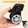 Kisangel Suitcase Wheels - 4Pcs Luggage Wheels Trunk Wheels Suitcase