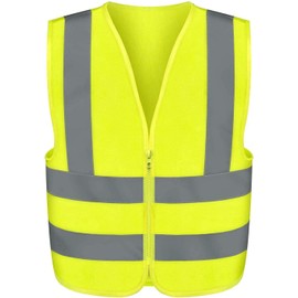 Neiko High Visibility Safety Vest ANSI Class 2, No Pocket, Neon Yellow, Extra-Large (XL)