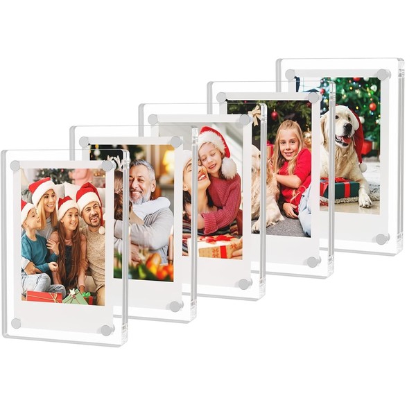 siawadeky Photo Frame with Magnet, Set of 5, Acrylic Picture