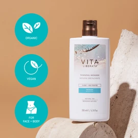Vita Liberata Clear Mousse for Natural Tan Looking Result, With Organic Botanicals, Fast drying, Hydrating Formula for Long Lasting Tan, 6.76 Oz