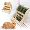 Rabbit Bait Container Timothy Grass Container Pellet Container Wood Wood