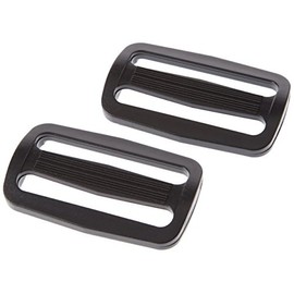 Prym 416388-1 Adjusting Buckles, Kunststoff, Black, 50 mm, schwarz, 2 Stück