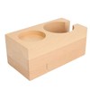 Wooden Coffee Tamper Station Stable Prevent Slip Coffee Tamper Holder