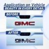 EmblemsPlus GMC Canyon American Flag Tailgate GMC Emblem Overlay Decals