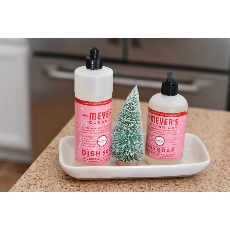 Mrs. MEYER'S Liquid Hand Soap Peppermint, 12.5 Fl Oz. (Pack